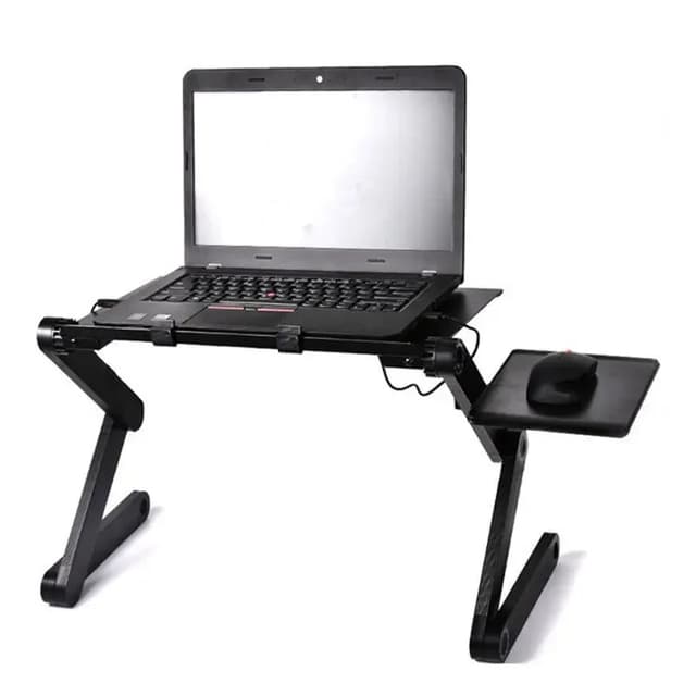 NNEOBA Adjustable Vented Laptop Stand - Foldable Desk for Office